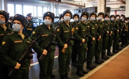Более 200 военнослужащих 147 автомобильной базы Минобороны России приведены к Военной присяге.